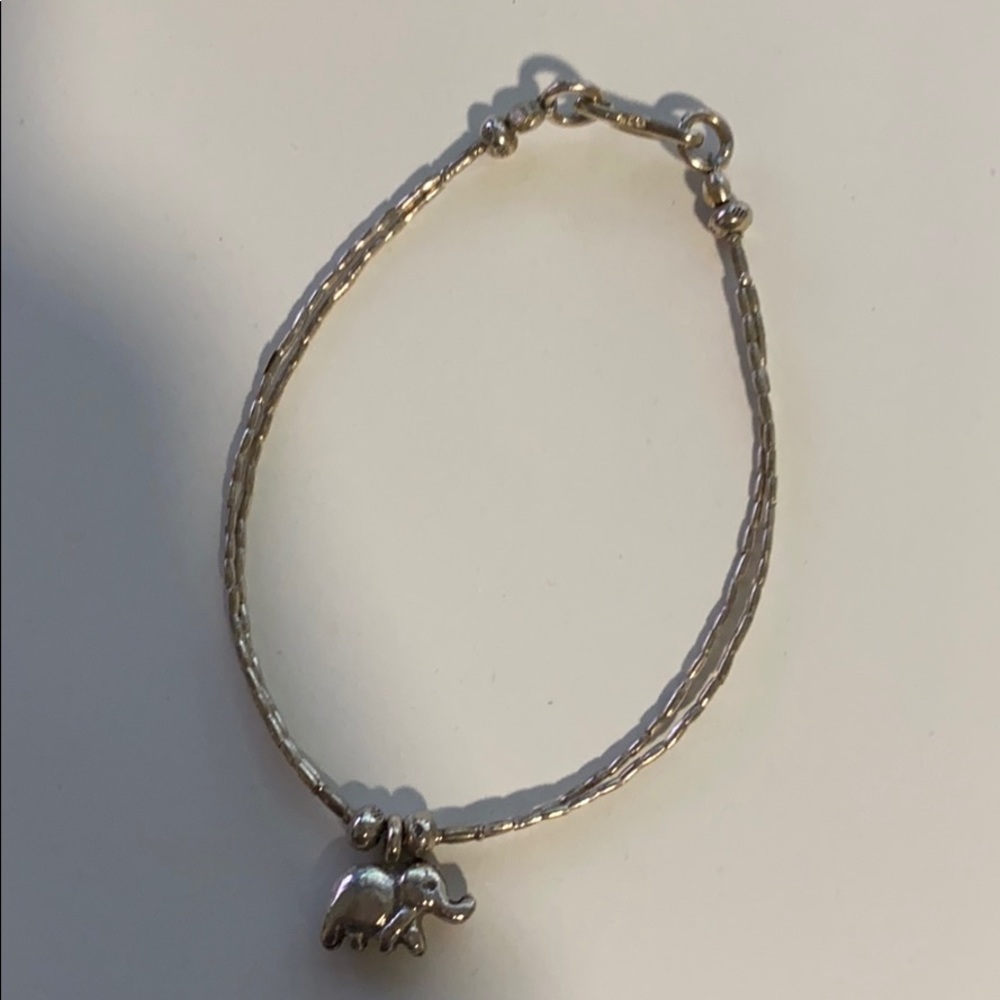 Sterling Silver Elephant Bracelet